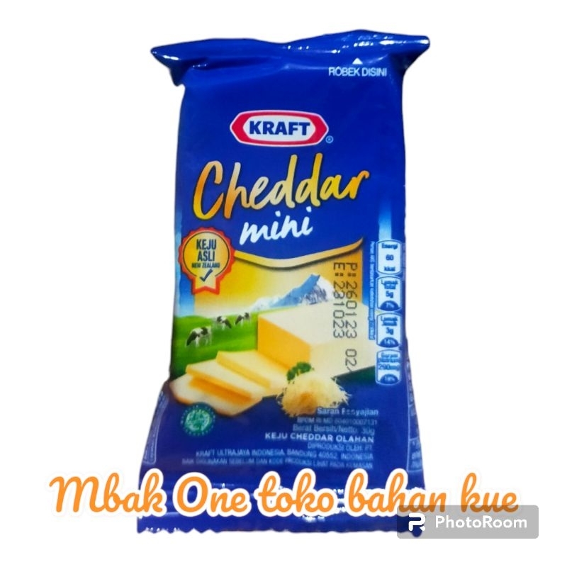 

Kraft Keju Cheddar mini 30gram