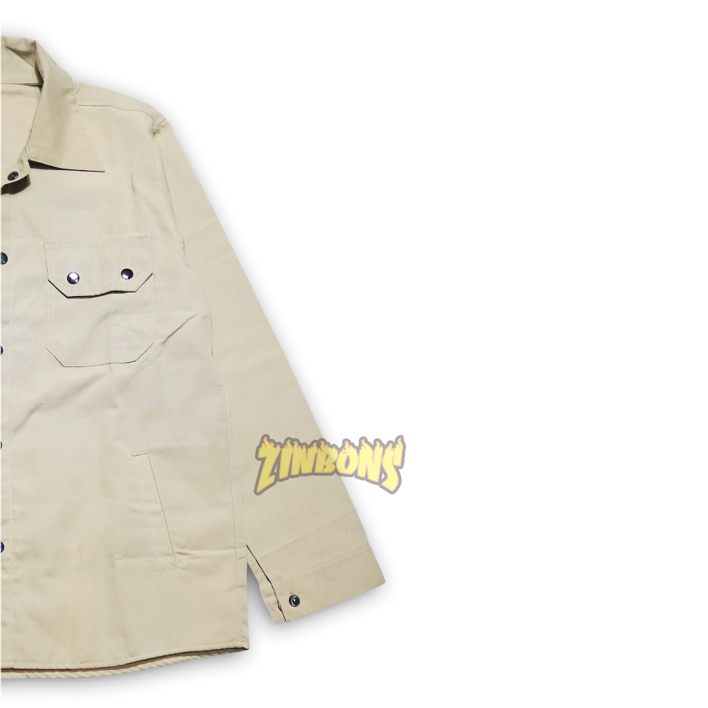 JAKET PRIA &amp; WANITA SEMI PARKA WARNA CREAM MUDA JAKET PRIA PREMIUM