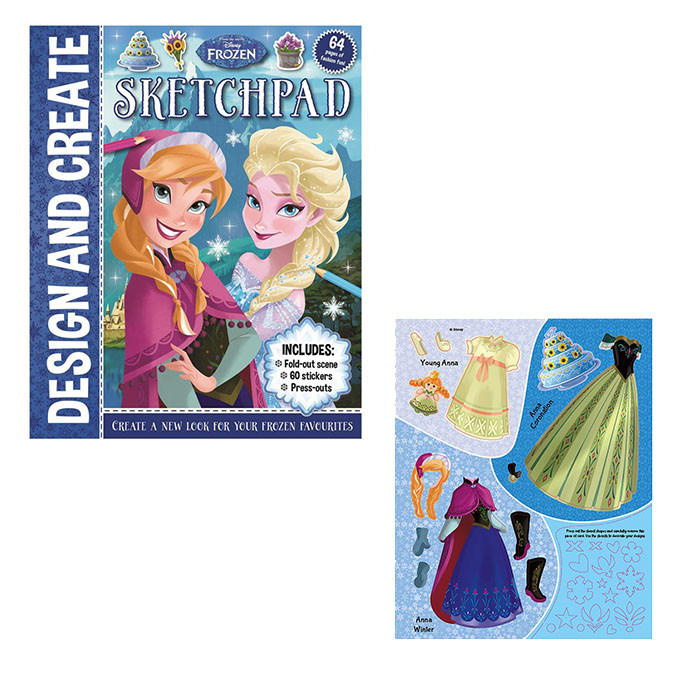Disney Frozen Design And Create Sketchpad Coloring Book
