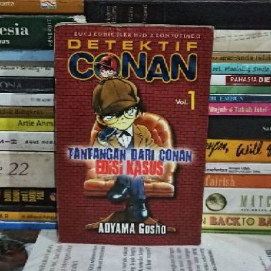 KOMIK ORIGINAL DETEKTIF CONAN VOL 1 TANTANGAN DARI CONAN EDISI KASUS AOYAMA Gosho komik bekas