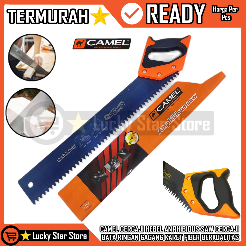 CAMEL GERGAJI HEBEL AMPHIBIOUS SAW GERGAJI BATA RINGAN GAGANG KARET FIBER BERKUALITAS GERGAJI BATA R
