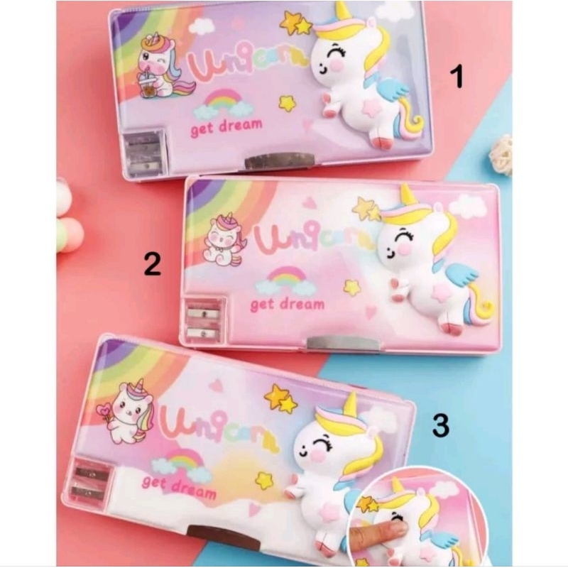 

Kotak Pensil Magnet Timbul Besar / Kotak Pensil Unicorn / Kotak Pensil Boba