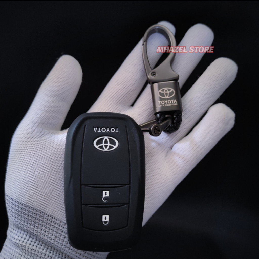 gantungan kunci sarung case cover remote keyless silikon mobil toyota innova venturer zenix type gv