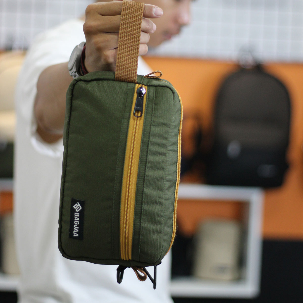 Tas Selempang Sling Bag KAN - Bagjaa YKK Bartex Bergaransi - Bisa Pasang Logo