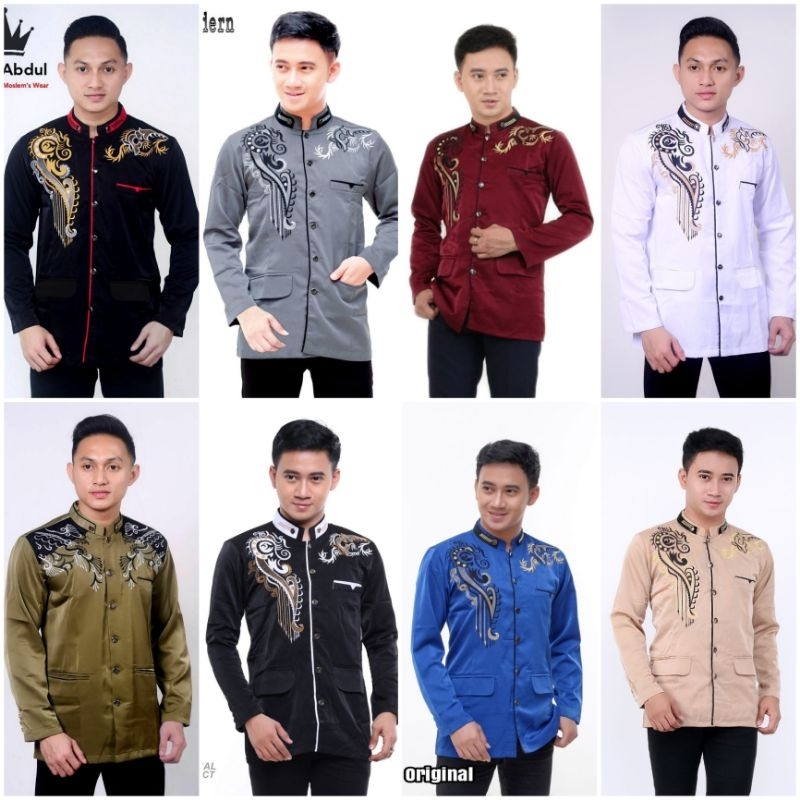 (BEST SELLER)termurah jasko bordir/baju koko pria Jasko Bordir Terbaru Jaskoko Pria Dewasa Jasko Mot