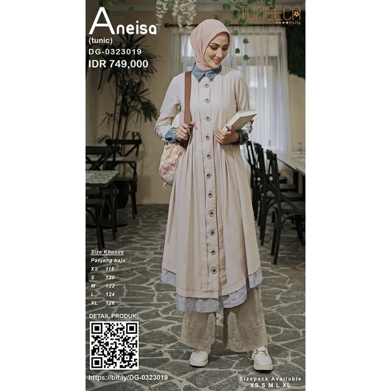 Tuneeca Daily DG-0323019 Aneisa Femme Hour Tunik Diskon Sale Promo
