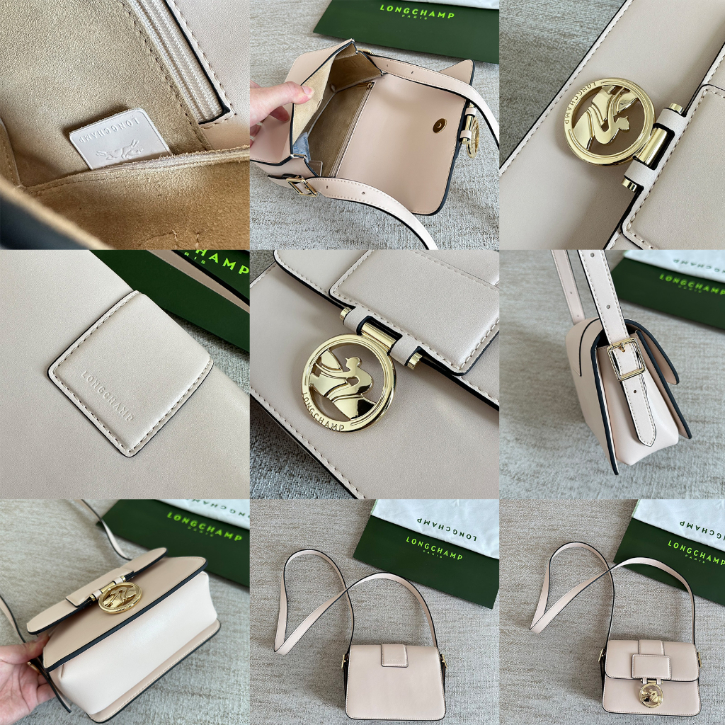 Ori Long-champ 2023 NEW Cowhide Material Ladies Shoulder Bag Messenger Bag