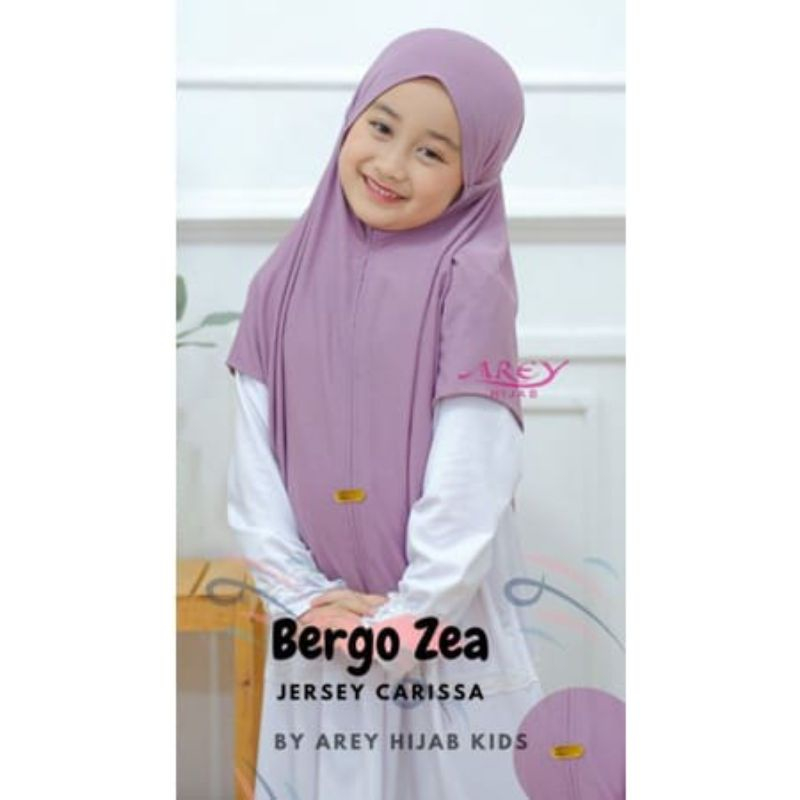 404 BERGO ZEA ORI AREY HIJAB KIDS || JILBAB INSTAN ANAK NON PET TALI