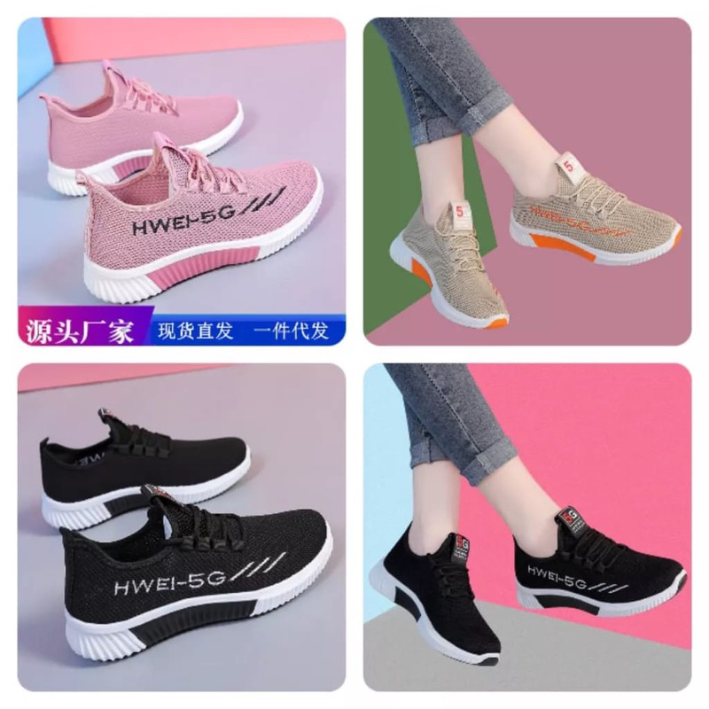 INSTANT TERCEPAT SEPATU SNEAKERS IMPORT FASHION WANITA KOREA_ IMPORT SPORT SHOES