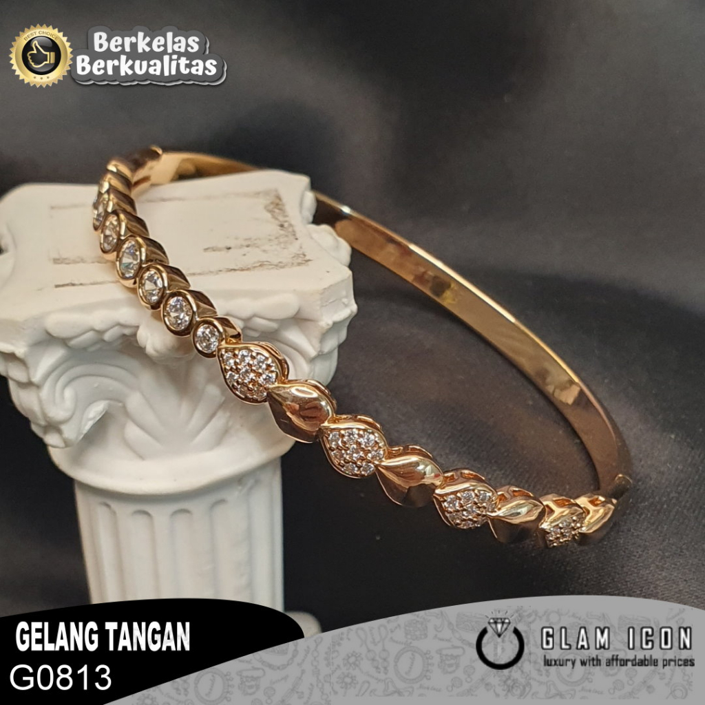 Gelang Bangle Mata baris bulat mewah G0813 GBG