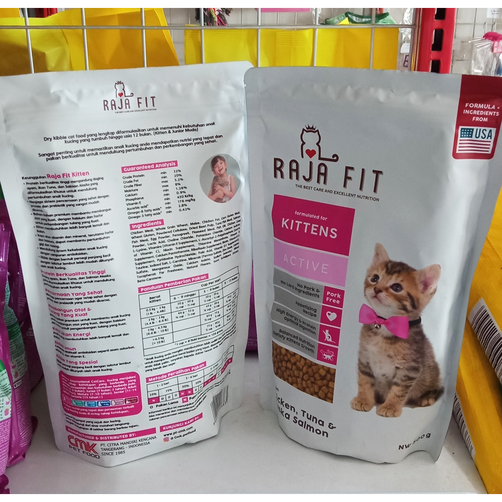 MAKANAN KUCING RAJA FIT KITTEN RAJAFIT 500 GRAM CAT FOOD