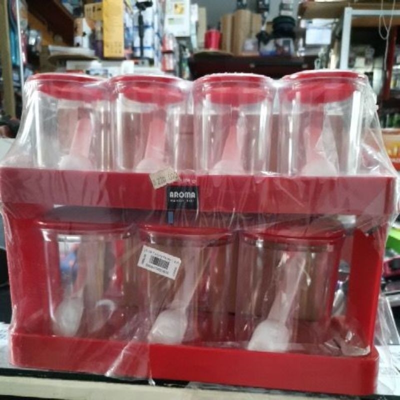 tempat bumbu Lion Star Aroma Handy Pot LS AR-7 Aroma Series 7pcs