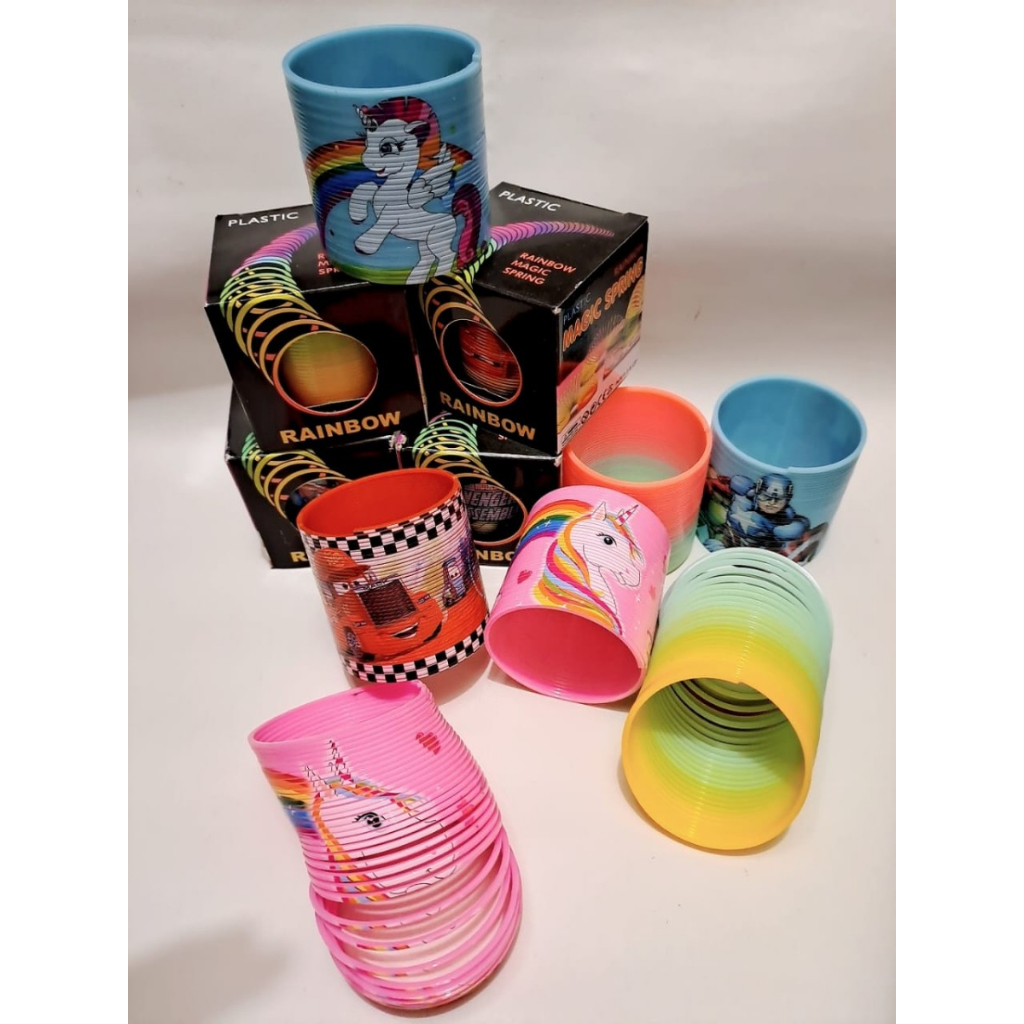 MAINAN SPRING RAINBOW SPRING LITTLE PONY MAINAN SPRING SLINKY KARAKTER