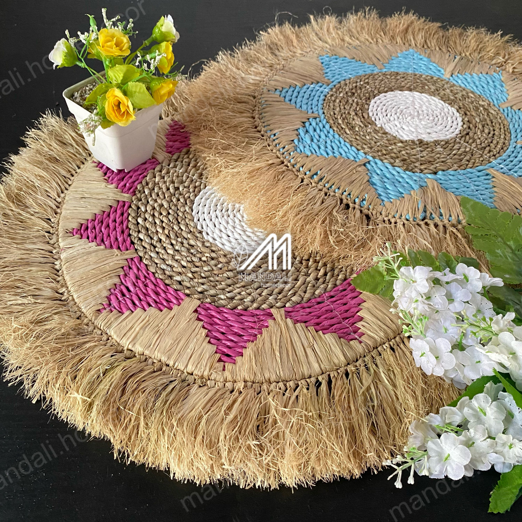 Walldecor Placemat Hiasan Dinding Anyaman Etnik Kerajinan Anyaman B Craft Jogja