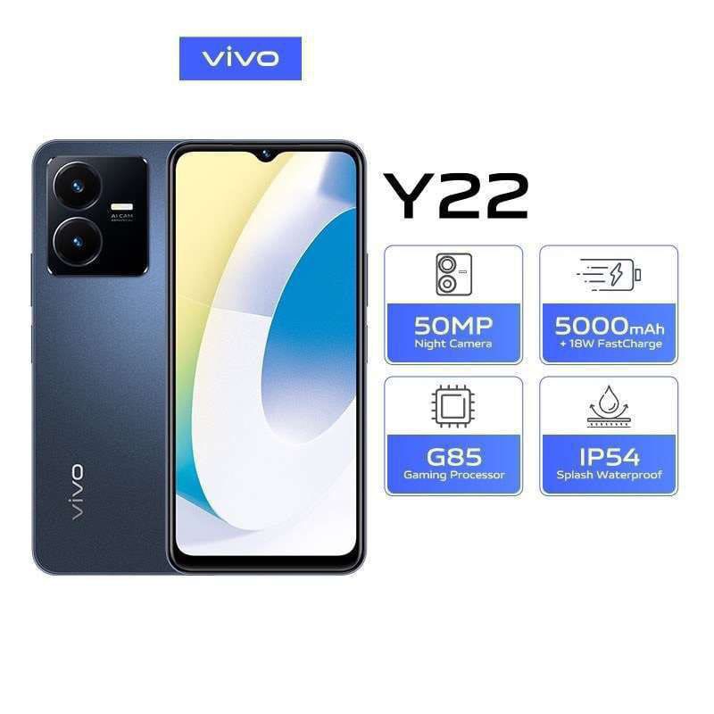 [NEW] HP VIVO Y22 RAM 4+4/64 BERGARANSI RESMI VIVO 1TAHUN