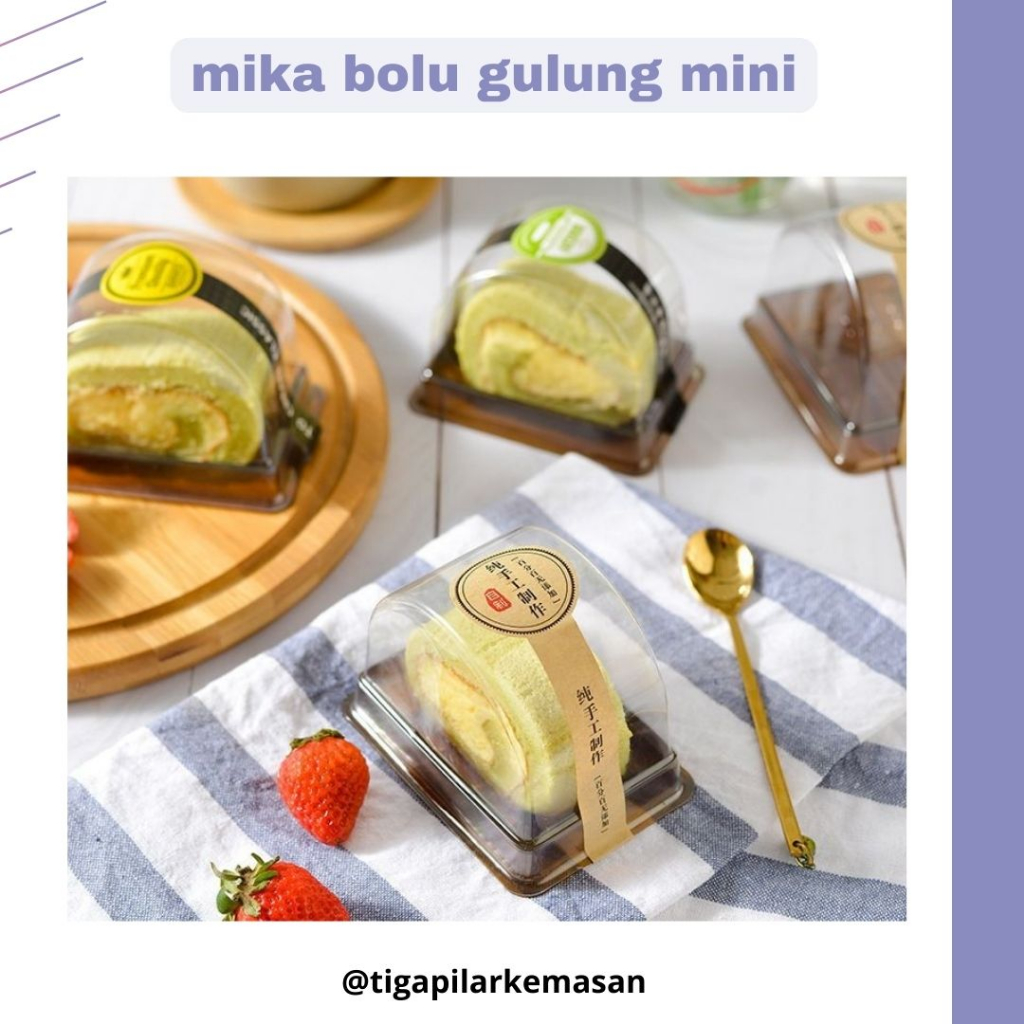 Mika Bolu Gulung Mini / Tray Roll Cake Kotak BG Mini / Kue Potong