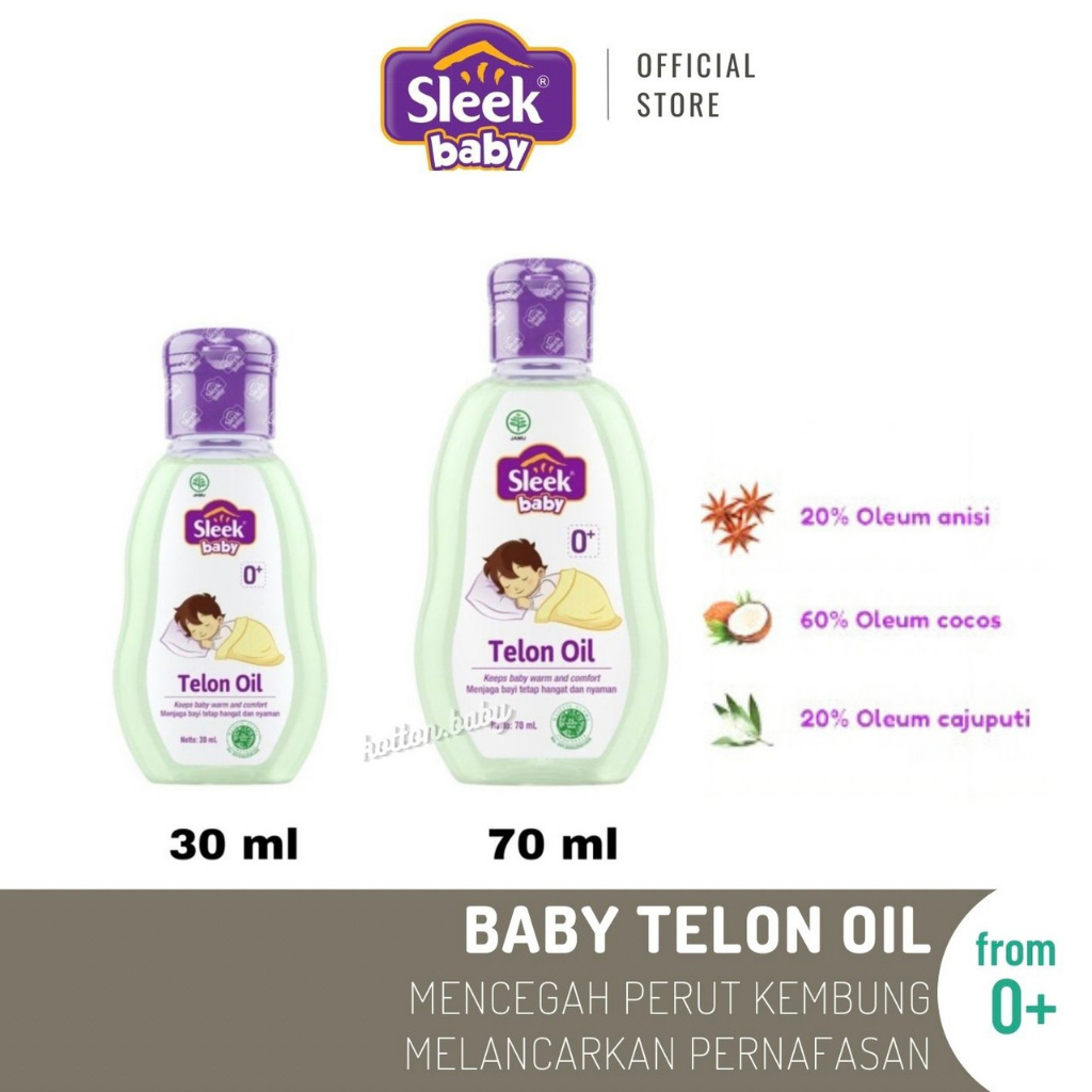 Sleek Baby Telon Oil Botol 70ml , 30ml
