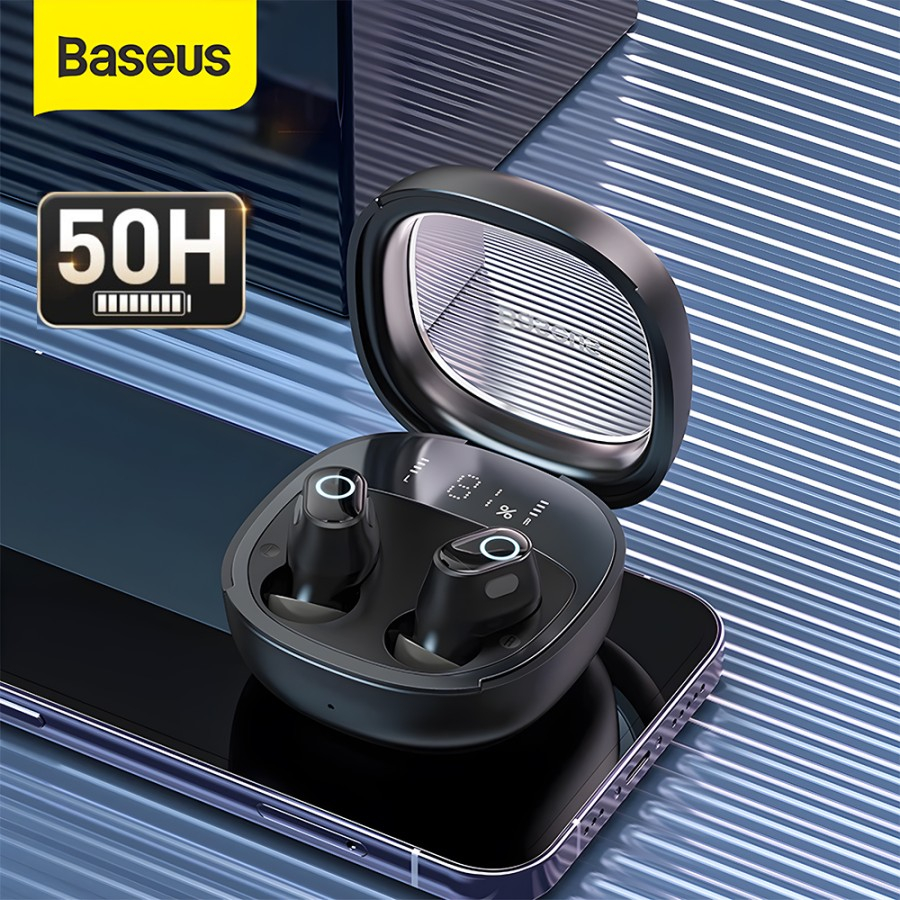 Baseus Original TWS Bowie WM02 PLUS WM02+ Headset Earphone Bluetooth 5.3 Mini Earbuds Handsfree True Wireless Stereo Ear Buds Ori