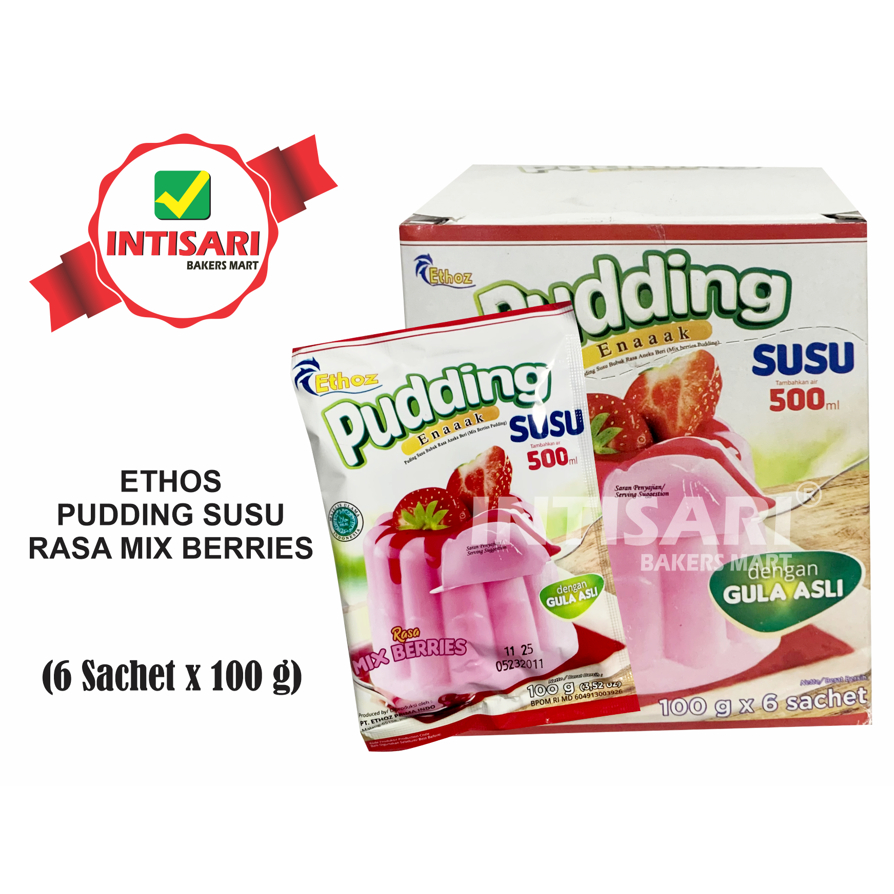 

ETHOZ PUDDING SUSU RASA MIX BERRIES 6 SACHET x 100 G