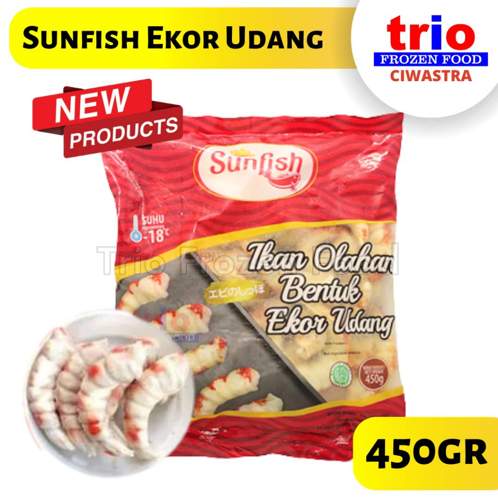 SUNFISH Tempura Ekor Udang - Olahan Ikan 450gr