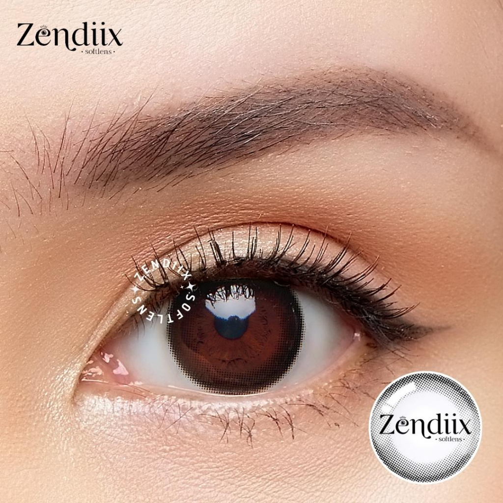 Softlens TRAPEZIUM Warna BELLA ONYX 14.5mm Normal Minus