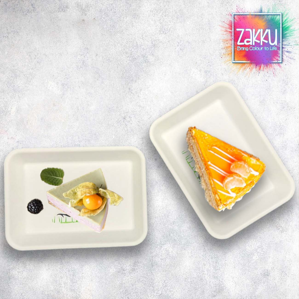 ZAKKU PIRING PLASTIK MINI/ PIRING SNACK MOTIF AYAM JAGO (NC030366)