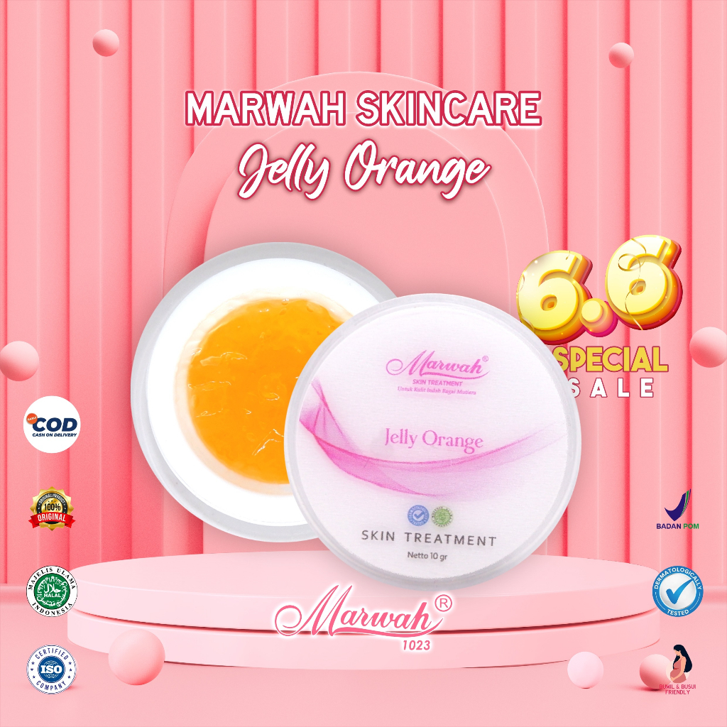 Marwah Skincare Jelly Orange Serum Wajah Premium 100% Original BPOM Terlaris