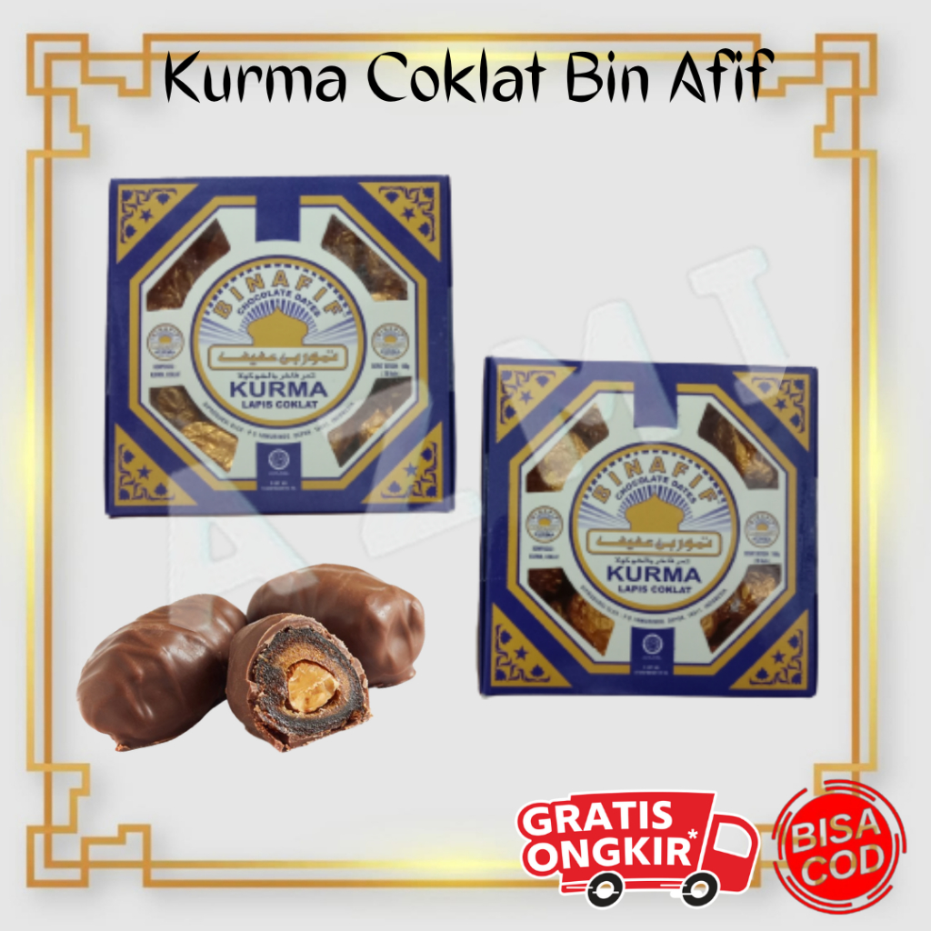 Kurma Lapis Coklat Ranuna Al Hadi Bin Afif Kemasan BOX Cokelat Kurma Chocolate Dates Original Termurah
