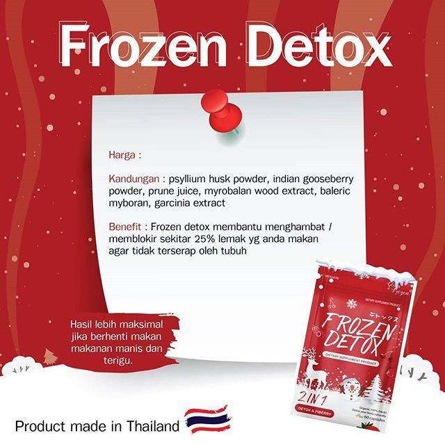 Frozen Detox Diet Pelangsing Badan ORIGINAL THAI 100% BARCODE