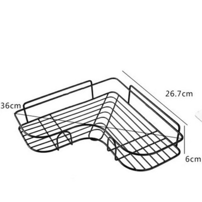 Rak Sudut Besi L Rak Toilet Rak Siku Rak Sabun Tempat Sabun Rak Bumbu