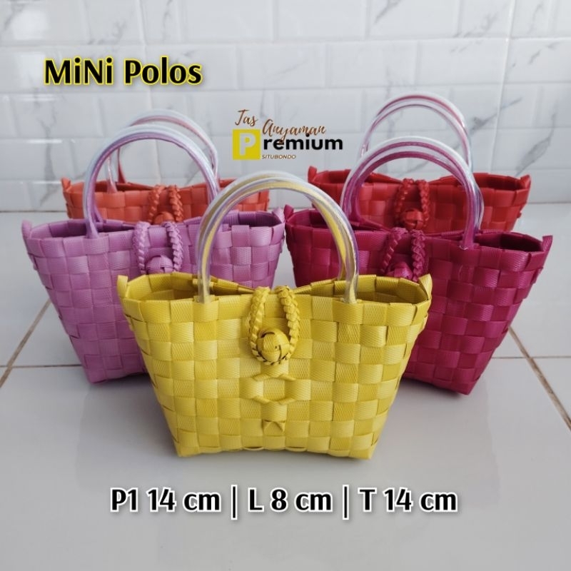 (MiNi Polos part 3) 14x8x14 cm Tas Anyaman Souvenir Situbondo