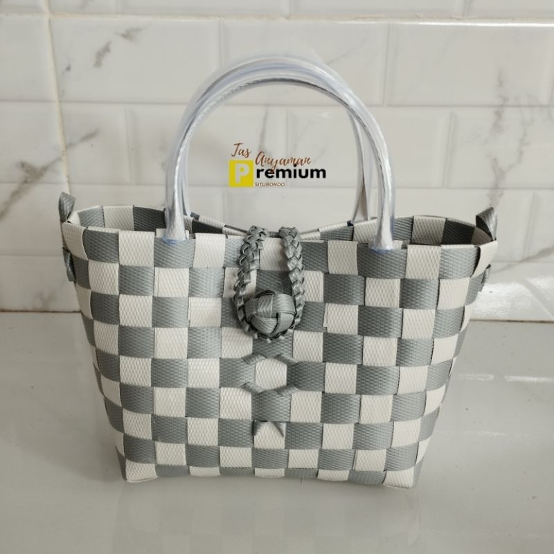 (MiNi Catur part 2) 14x8x14 cm Tas Anyaman Souvenir Premium Situbondo