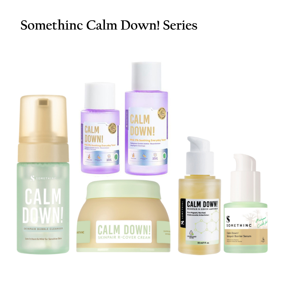 Somethinc Calm Down! Skinpair Series (Serum/Toner/Cleanser/Cream)