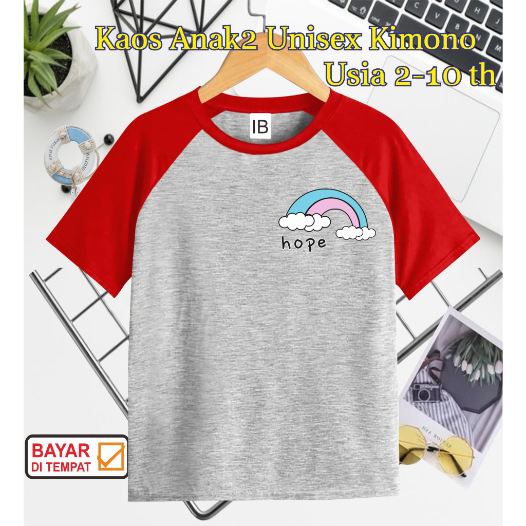 ((IB))KAOS ANAK2 UNISEX KIMONO/RAINBOW DIGITAL SABLON