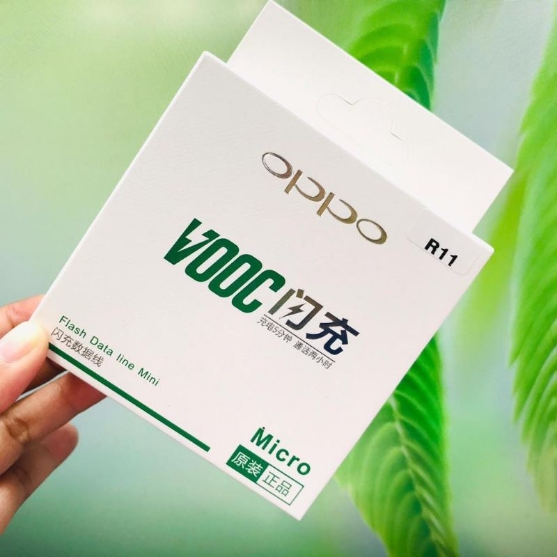 NEW KABEL DATA OPPO ORI  R11 VOOC 4.0A MICRO &amp; TIPE C FAST CHARGING