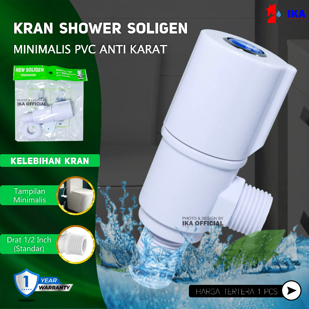 Stop Kran Kloset Soligen 1 2 Cabang Single Double PVC Jet Shower New Keran Bidet Kamar Mandi Kran Shower Stop Keran Kran Kloset PVC Kran Jet Shower Keran Bidet T Soligen Stop Kran Single Stop Kran Toilet Keran Shower Bidet Wastafel 1/2 Inch