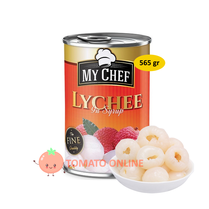 My Chef / Leci Lyche Lychee / Kaleng Syrup / 565 gram gr g 565gr