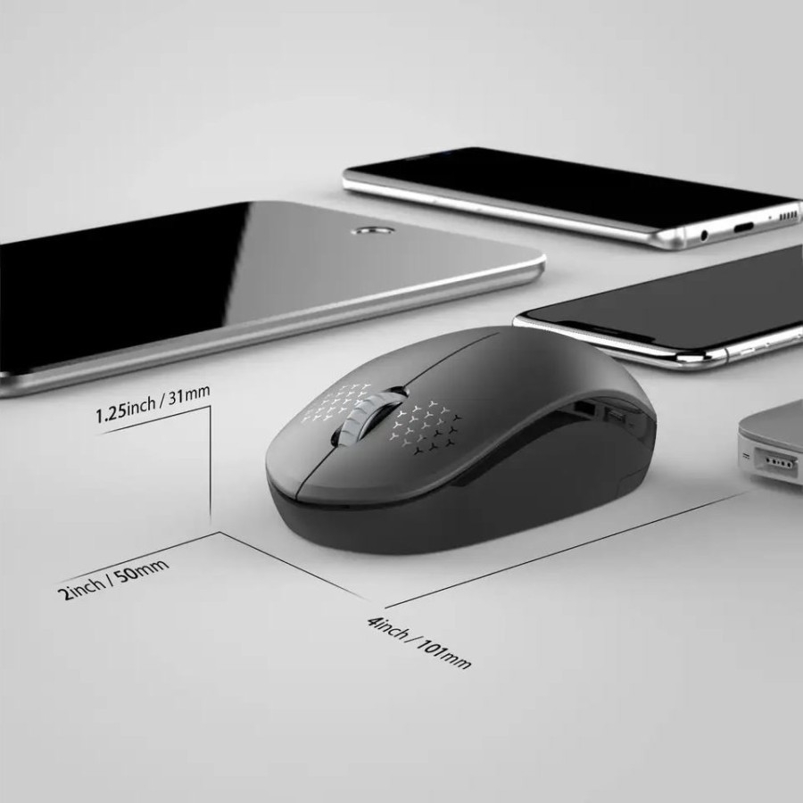 MIKUSO MOS-W080 Mouse Wireless USB 1200DPI 2.4Ghz Office Computer