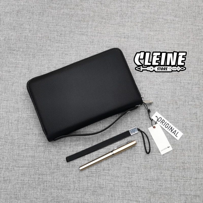 Handbag Clutch Pria Wanita Leather Black