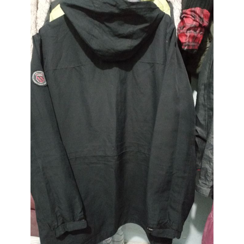 jacket K Swiss original pre hitam pekat