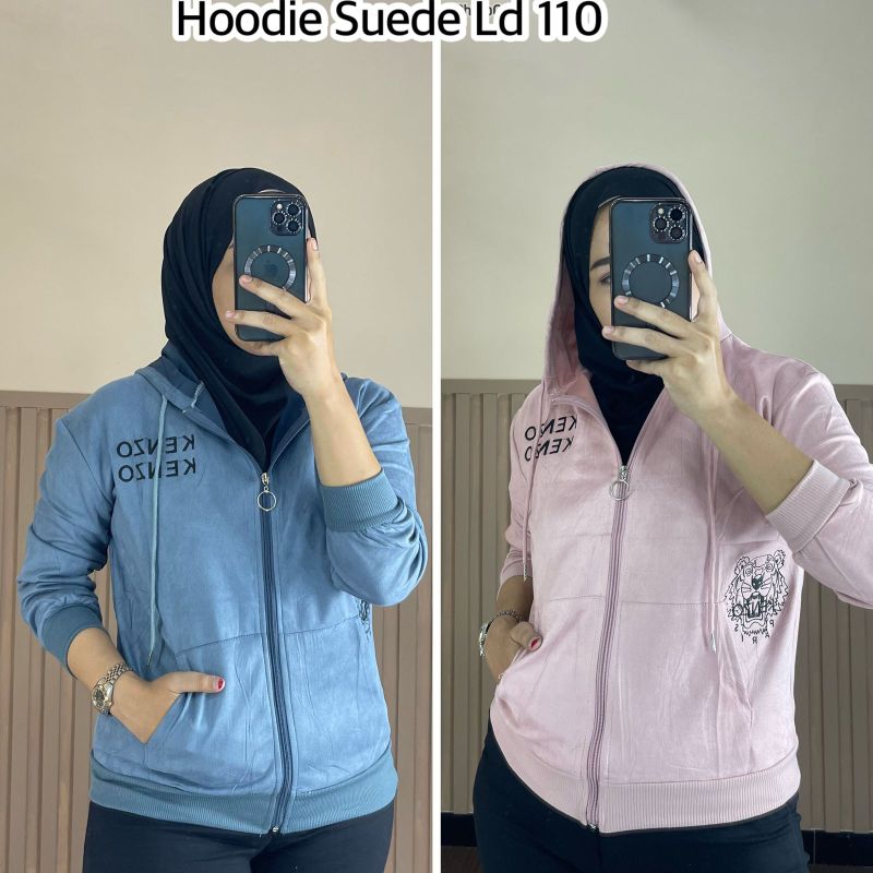 hoodie suede