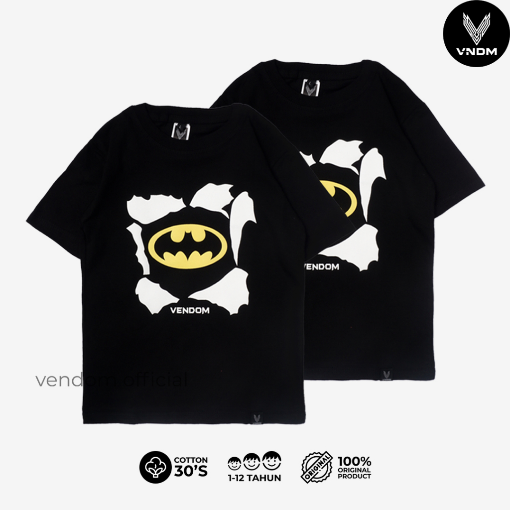 Vendom Kids Kaos Distro Anak Laki Laki &amp; Perempuan / Kaos unisex Umur 1-12 Tahun Cotton 30s Premium cotton