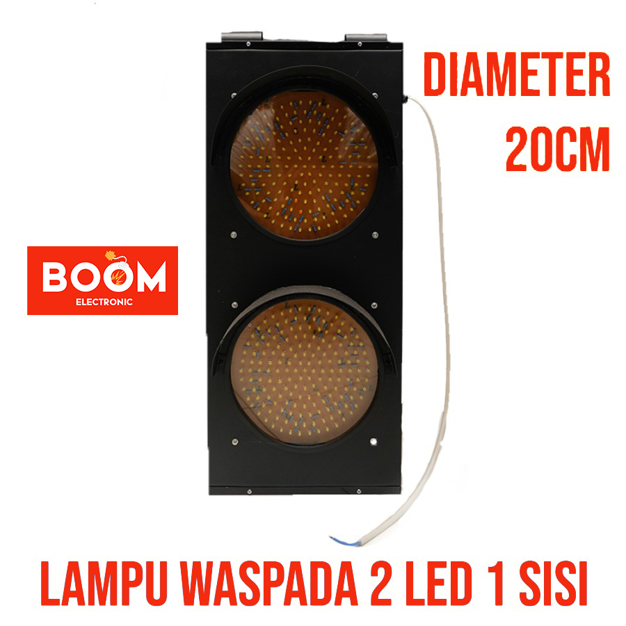 Lampu waspada Diameter 20cm  ( 1 arah jalan, 2 lampu Led )