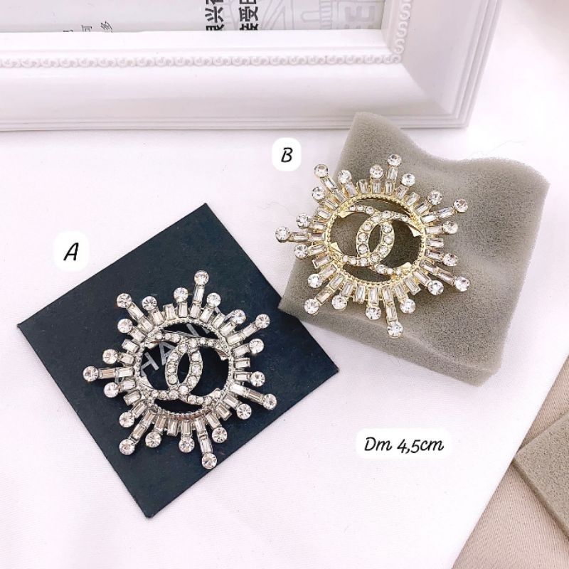 Bros import Brooch Premium Quality untuk hiasan baju di dada kualitas Import Peniti Baju Import swarovsky bros Premium fashion import bahan Bagus B088