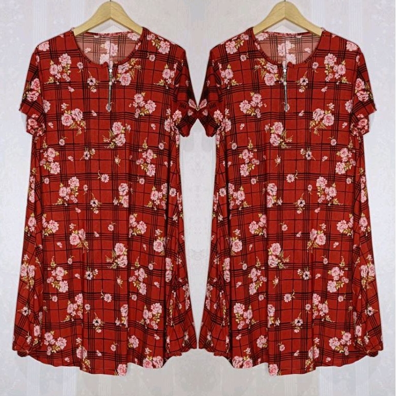 daster chika jersi sepandek/dres Korea murah daster busui ld 120-160