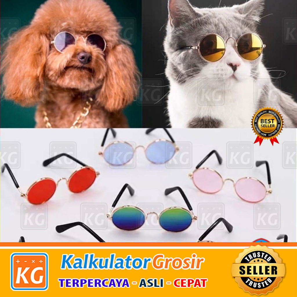 Kacamata Kucing Anjing Kacamata Hitam Fashion Hewan Peliharaan Anti UV Lucu Aksesoris High Quality Animal