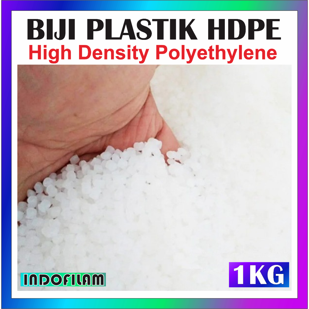 1 KG PURE HDPE MURNI HIGH DENSITY POLYETHYLENE PE POLIETILENA BIJI PLASTIK