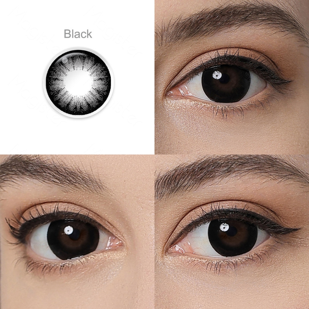 Softlens Minus (-0.00 s/d -8.00)  lensa kontak warna softlens 14.5mm Hitam brown