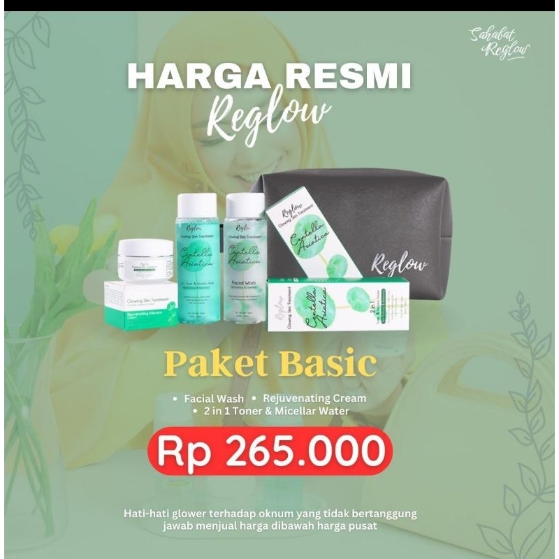 Reglow Skincare Original Paket Basic
