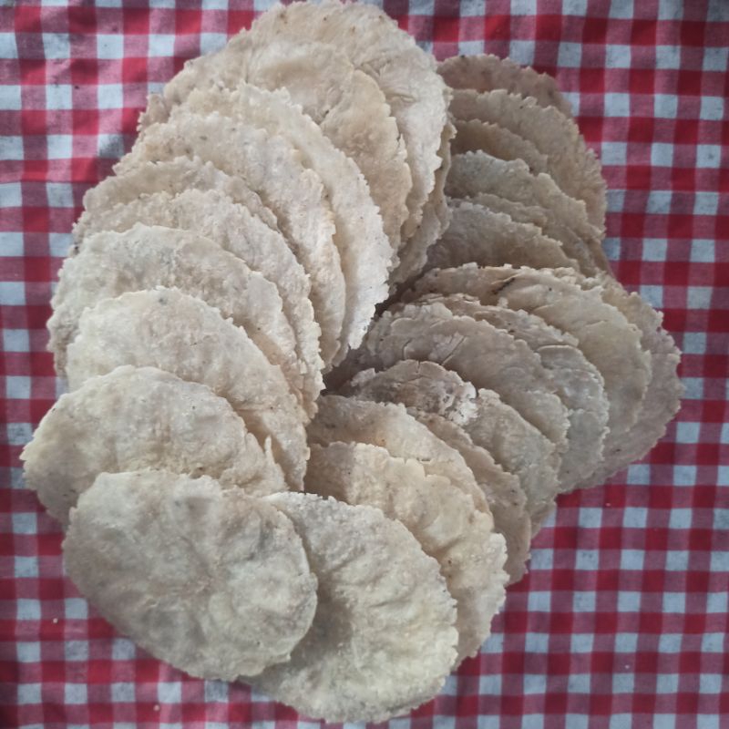 

2Xbtygneal Sakha Snack ) Kerupuk Emping Melinjo Jumbo Lebar Mentah Siker 500 Gram